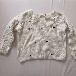 ザラキッズ(ZARA KIDS)のお値下げ！ ザラガールズ ハート柄トップス(ニット)