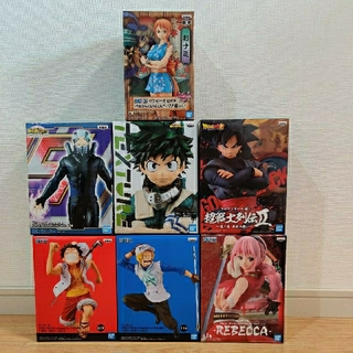 バンダイ(BANDAI)のフィギュア　ワンピース　ドラゴンボール　僕のヒーローアカデミア　7体(フィギュア)