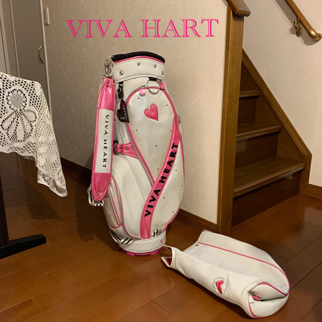 VIVA HEART(ビバハート)の綺麗❗️お洒落レディースゴルフブランド💕VIVA HAERTキャディバッグ スポーツ/アウトドアのゴルフ(バッグ)の商品写真