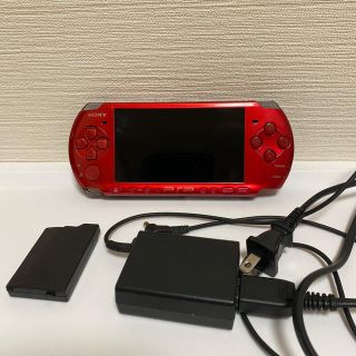 プレイステーションポータブル(PlayStation Portable)のPSP-3000  レッド(携帯用ゲーム機本体)