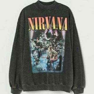 H&M - 【新品】オーバーサイズスウェット nirvana サイズ：Mの通販 by