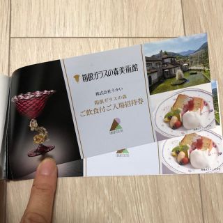 箱根ガラスの森美術館 ご飲食付ご入場招待券2枚(美術館/博物館)