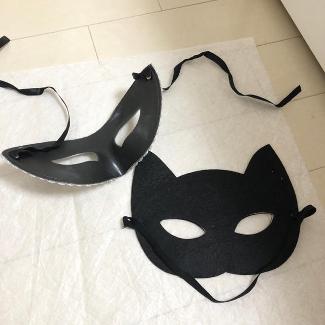 【ハロウィン】仮面仮装セット(4点) エンタメ/ホビーのコスプレ(衣装一式)の商品写真