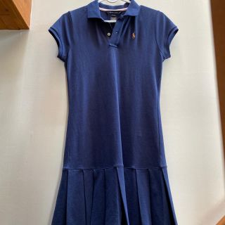 ラルフローレン(Ralph Lauren)のラルフローレン　ポロシャツワンピース　160 ネイビー(ワンピース)