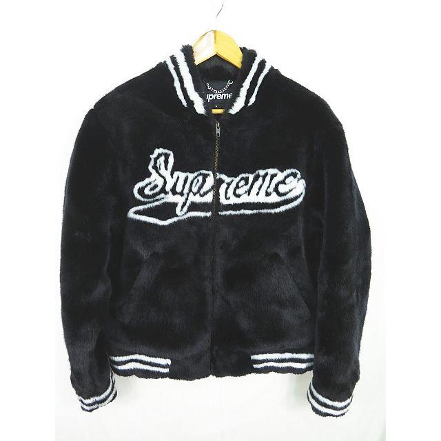 美品 Supreme 20SS Faux Fur Varsity Jacket