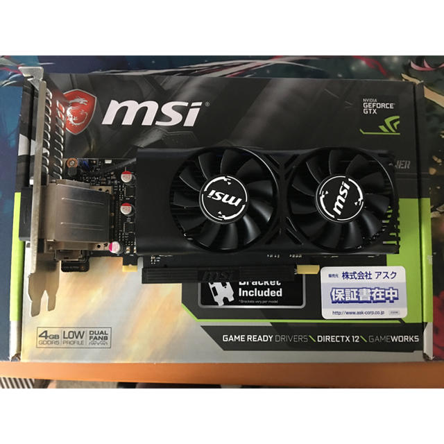 MSI GTX 1050ti LP 4G グラフィックボード