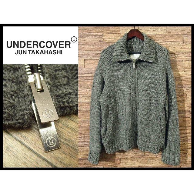 UNDERCOVER(アンダーカバー)の希少 アンダーカバー 初期 AMBIVALENCE期 ジップニット ブルゾン L メンズのジャケット/アウター(ブルゾン)の商品写真