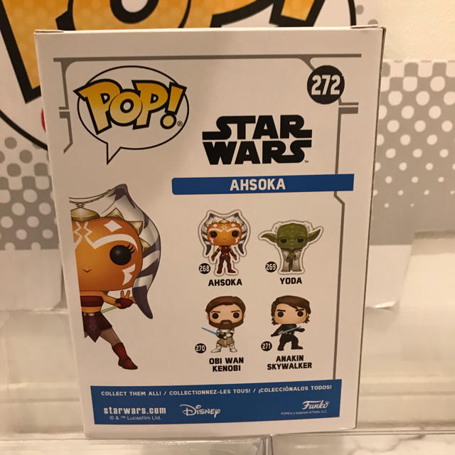 Disney(ディズニー)のFUNKO POP!  SWクローンウォーズ　アソーカタノ　ライトセイバー限定版 エンタメ/ホビーのフィギュア(SF/ファンタジー/ホラー)の商品写真