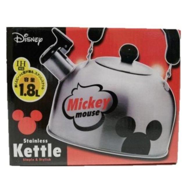 Disney(ディズニー)のDisney ミッキーマウス ステンレス ケトル IH対応 1.8L インテリア/住まい/日用品のキッチン/食器(調理道具/製菓道具)の商品写真
