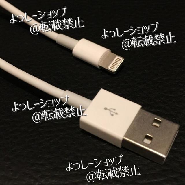 Apple(アップル)のライトニングケーブル Apple 純正品質 iPhone 充電器 充電ケーブル スマホ/家電/カメラのスマートフォン/携帯電話(バッテリー/充電器)の商品写真