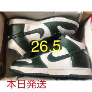 ナイキ(NIKE)のNIKE DUNK HIGH SP Spartan Green 26.5(スニーカー)