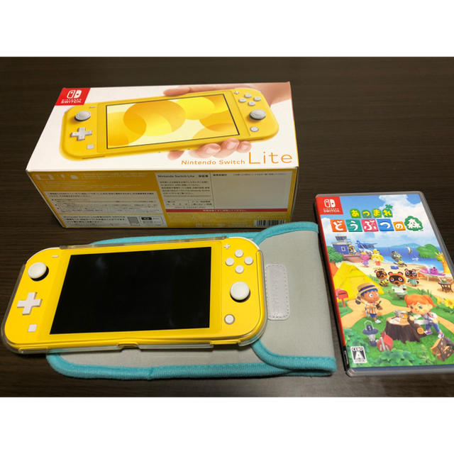 2024新発 Switch Lite イエローあつまれどうぶつの森セット他オマケ付