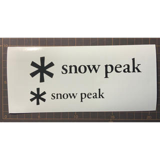 スノーピーク(Snow Peak)のSnow peak カッティング　ステッカー(その他)