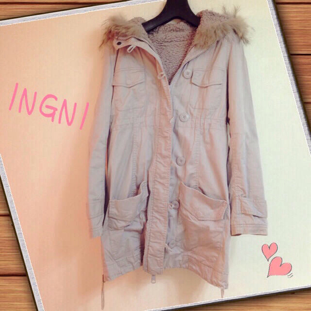 INGNI(イング)のINGNI♡N3Bコート レディースのジャケット/アウター(モッズコート)の商品写真