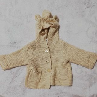 ベビーギャップ(babyGAP)のGAP　くまさんカーディガン　ベージュ(カーディガン)