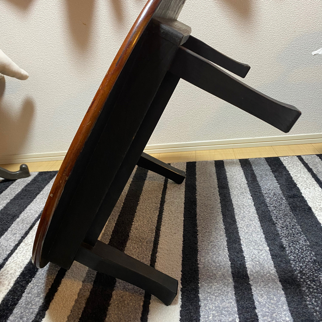 折り畳み式ちゃぶ台　アンティーク インテリア/住まい/日用品の机/テーブル(折たたみテーブル)の商品写真