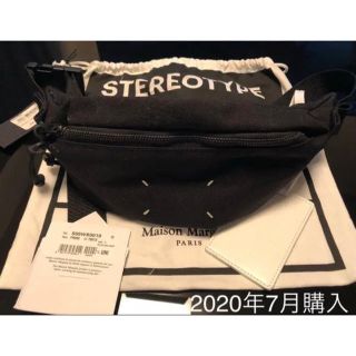 マルタンマルジェラ(Maison Martin Margiela)のかつぅん様専用　Maison Margielaブラックキャンバスバッグ　美品(ボディバッグ/ウエストポーチ)