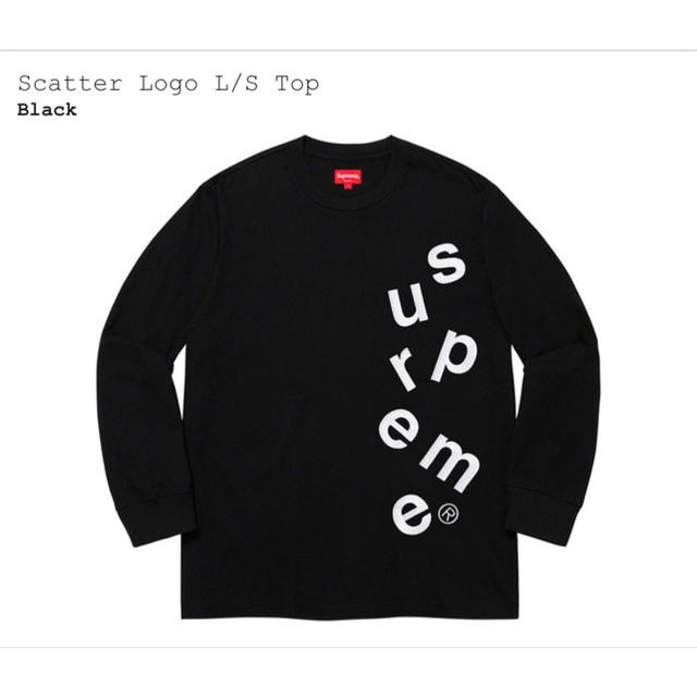 supreme scatter logo l/s top ロンTカラーブラック