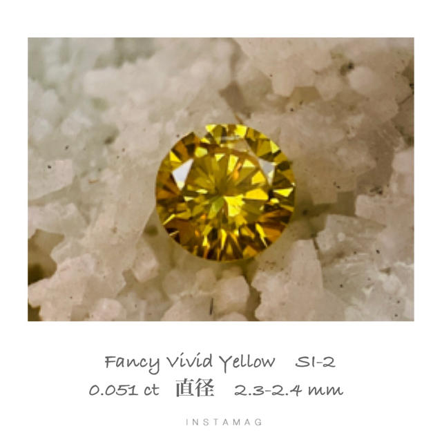 (R922-4) Fancy Vivid Yellowダイアモンド0.051ct