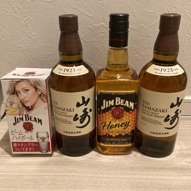サントリー - 山崎 700ml 2本 山崎12年 700ml 2本 ジミビームハニー サントリー - 山崎 700ml 2本 山崎12年 700ml 2本 ジミビームハニー