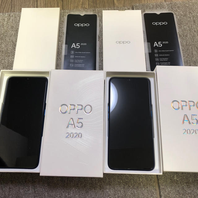 OPPO A5 2020 ブルー(SIMフリー) 2台セット