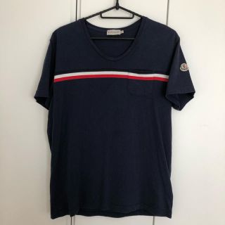 モンクレール(MONCLER)の【正規品】モンクレール　MONCLER   Tシャツ　ネイビー　M(Tシャツ/カットソー(半袖/袖なし))