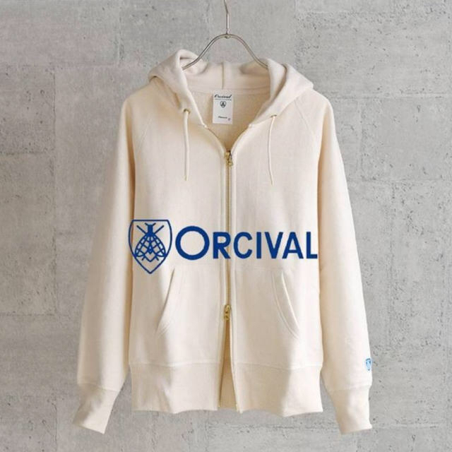 ORCIVAL ジップアップパーカー  エクリュ