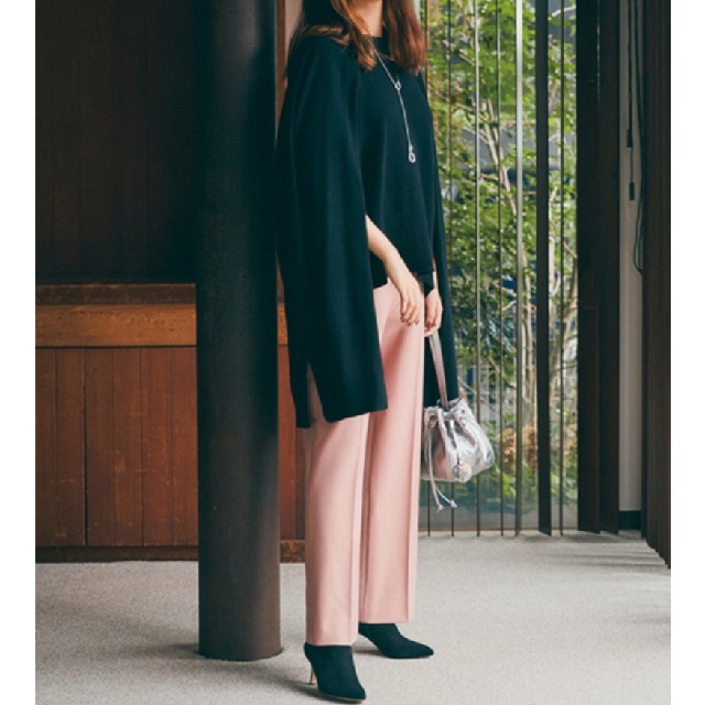 人気激安 美品 PLST プラステ ウォームリザーブストレートワイドパンツ