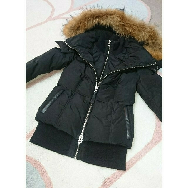 エクルベージュ 美品 Mackage マッカージュ 高品質 ブルゾンコート 本