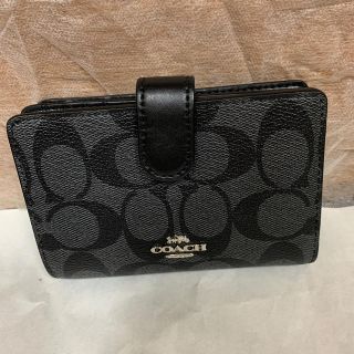 コーチ(COACH)のコーチ　新品　折り財布　シグネチャー　ブラック　レザー　大容量　C0336(財布)