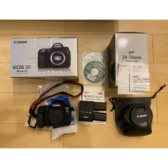 後払い手数料無料】 Canon - EOS 5D Mark IV ボディ＋ef24-70mm f2.8L