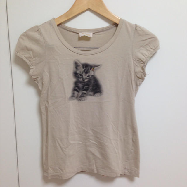 バレリーナピンク 猫Tシャツ レディースのトップス(Tシャツ(半袖/袖なし))の商品写真