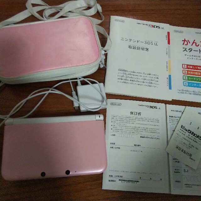 任天堂3DS ニンテンドー3DS LL 本体 ピンク×ホワイト 任天堂3DS ニンテンドー3DS LL 本体 ピンク×ホワイト
