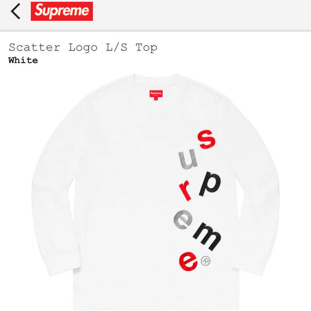 Supreme(シュプリーム)のSUPREME Scatter Logo L/S Top メンズのトップス(Tシャツ/カットソー(七分/長袖))の商品写真