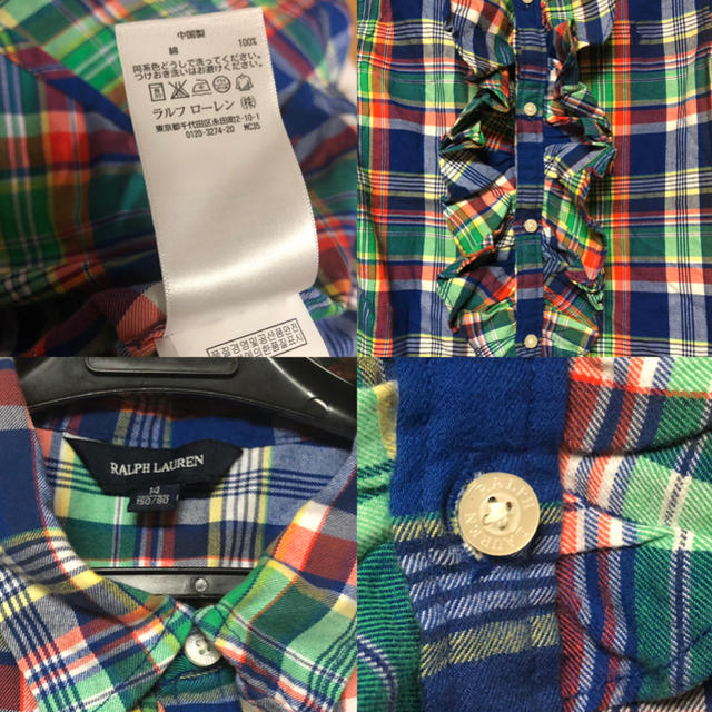 Ralph Lauren(ラルフローレン)のRALPH LAUREN フリルチェックブラウス レディースのトップス(シャツ/ブラウス(長袖/七分))の商品写真