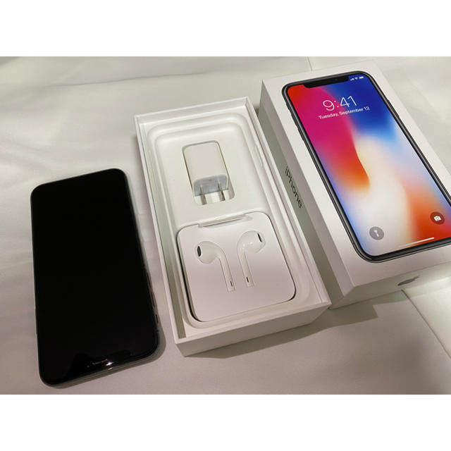 お値下げ⭐︎【iPhone X】256GB  SpaceGray SIMフリー