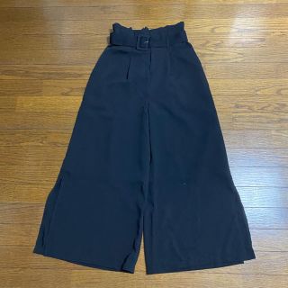 ダブルクローゼット(w closet)のベルト付きワイドパンツ(カジュアルパンツ)