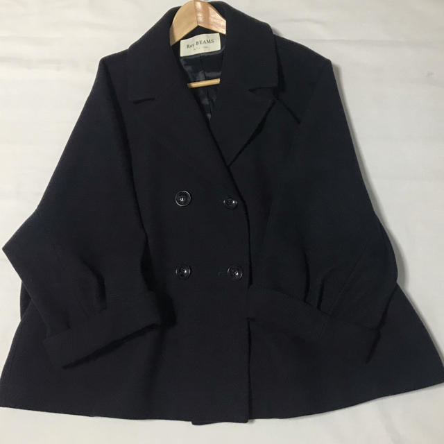 ★お値下げ★送料込★美品Ray BEAMS / Aライン ドルマン ハーフコート