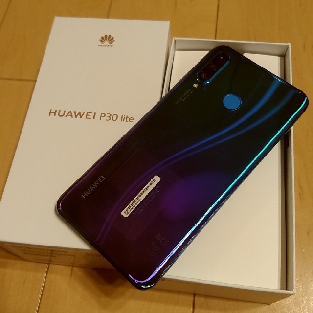 スマートフォン/携帯電話HUAWEI P30lite ピーコックブルー 新品未使用