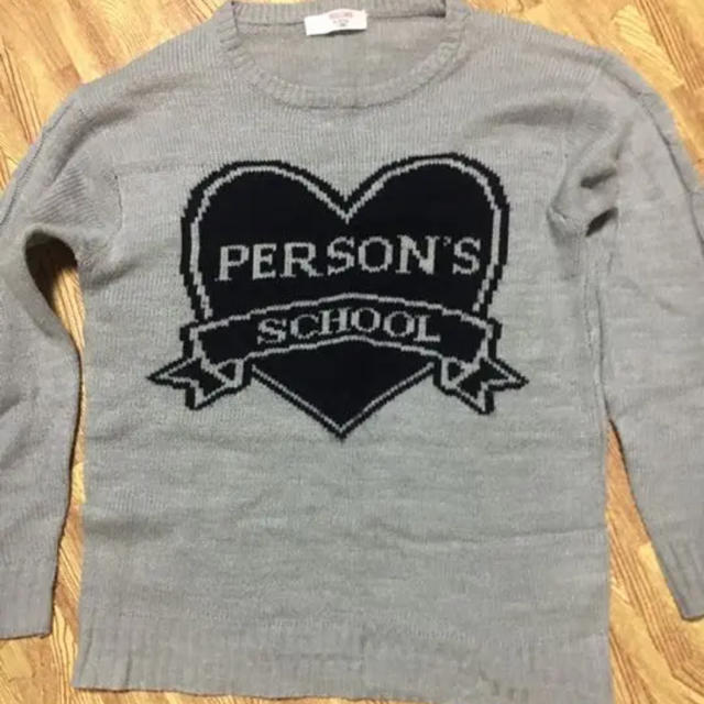 PERSON'S KIDS(パーソンズキッズ)の★ セール person's   可愛いグレーのセーター  160 キッズ/ベビー/マタニティのキッズ服女の子用(90cm~)(ニット)の商品写真