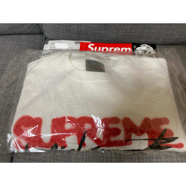 Supreme(シュプリーム)の(送料込)S白　シュプリーム×ヨージヤマモトCrewneck 新品未使用 メンズのトップス(スウェット)の商品写真