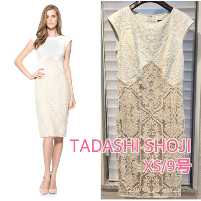 TADASHI SHOJI(タダシショウジ)のタダシショウジ Tadashi Shoji 膝丈ワンピース ドレス レース レディースのワンピース(ひざ丈ワンピース)の商品写真