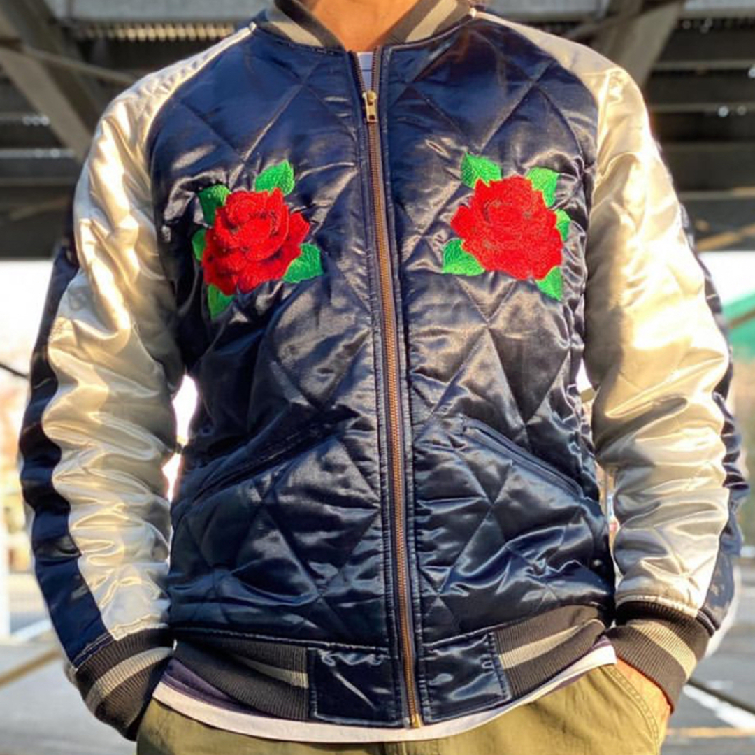 激レア！　Supreme satin bomber roses