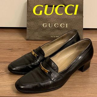 グッチ(Gucci)のみさま専用　ビンテージGUCCI イタリー製 クラシカル レザー(ローファー/革靴)