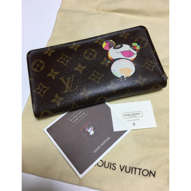 超爆安 LOUIS VUITTON - 美品 ルイヴィトン パンダ ファスナー長財布 ポルトモネジップ 村上隆 コラボ 財布