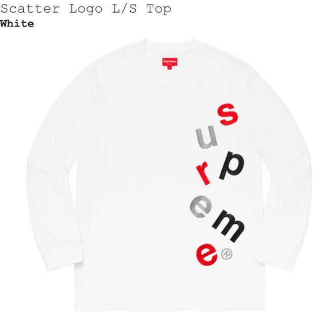 【完売】  Supreme FW20 - Supreme Scatter Top L/S Logo Tシャツ/カットソー(七分/長袖)