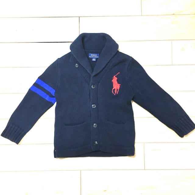 POLO RALPH LAUREN(ポロラルフローレン)のキッズ　POLOラルフローレンカーディガン キッズ/ベビー/マタニティのキッズ服男の子用(90cm~)(カーディガン)の商品写真