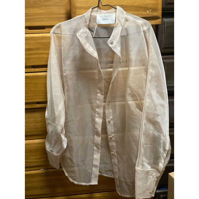 Organdy Sheer Shirts-IVORY Todayful 2