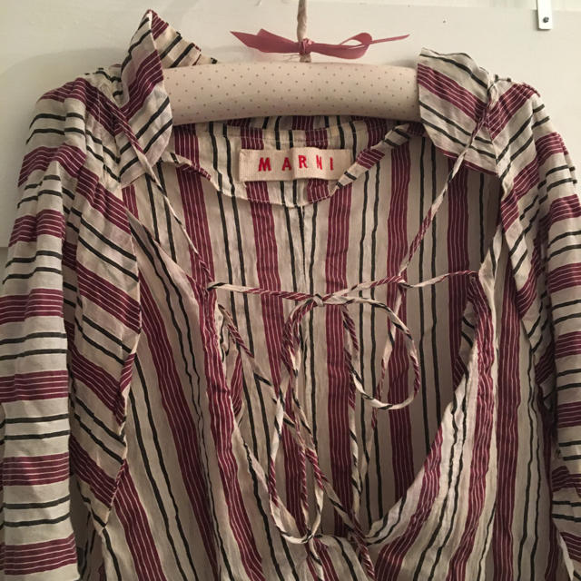 Marni(マルニ)のMARNI ribbon blouse. レディースのトップス(シャツ/ブラウス(長袖/七分))の商品写真