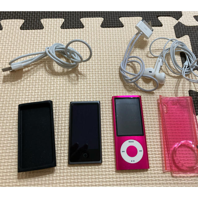 Apple(アップル)の【即日発送】Apple ipod nano 第５世代＋第７世代　セット品 スマホ/家電/カメラのオーディオ機器(ポータブルプレーヤー)の商品写真